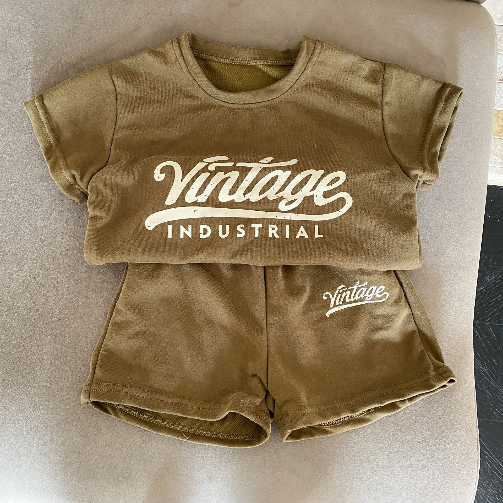 【復古工業風短袖套裝】