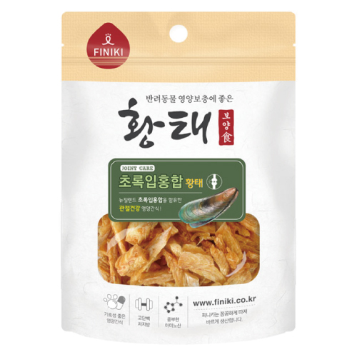 韓國 Finiki 菲尼奇 酥脆口感系列-綠唇貽貝黃線狹鱈 34g