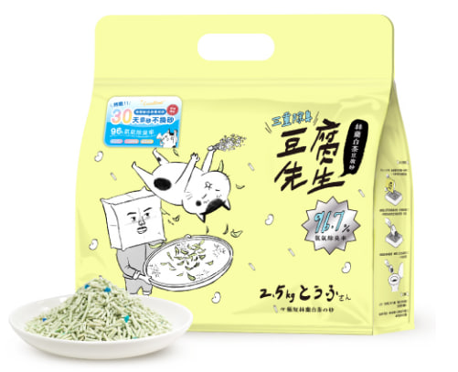 豆腐先生 絲蘭白茶豆腐砂 2.5kg（三重除臭新配方）