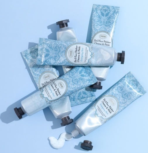 SABON 臉部二合一磨砂膏60ML-薄荷