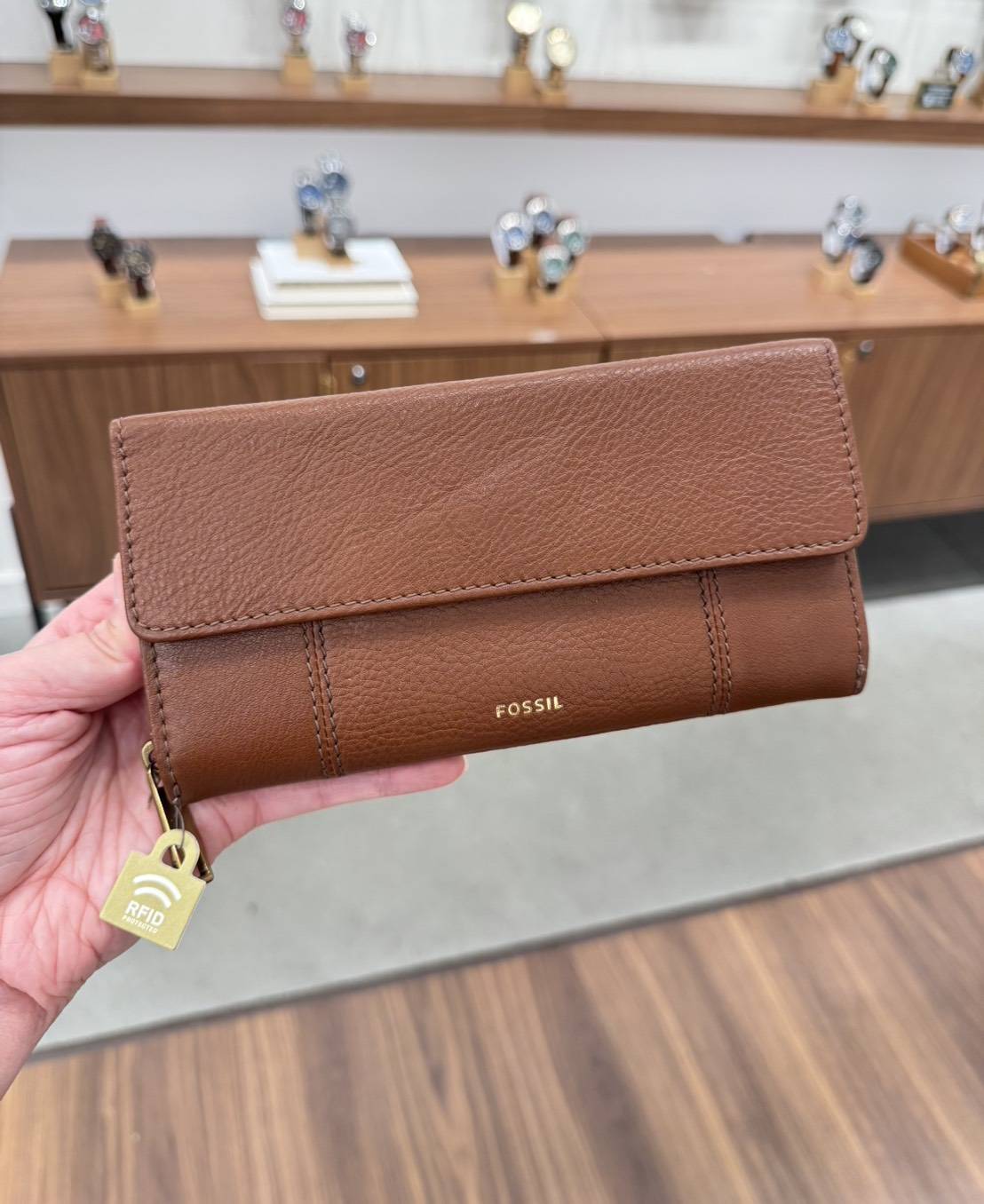 美國代購—Fossil Jori RFID 三折長夾