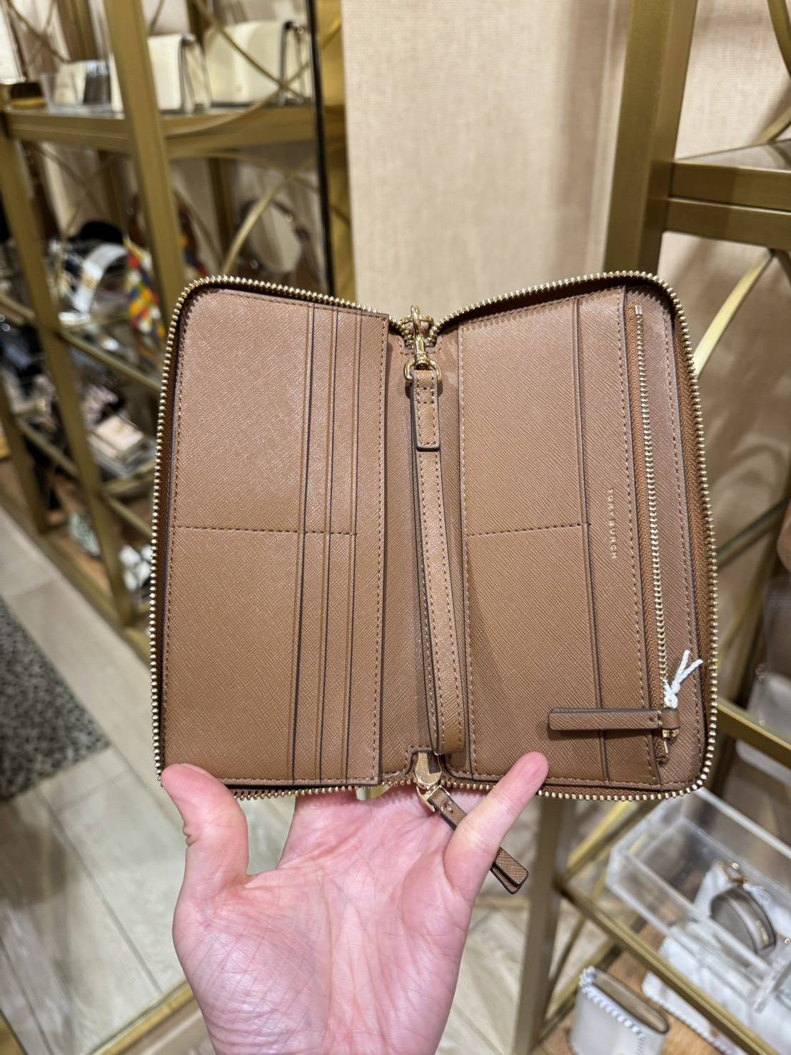 美國代購—Tory Burch Emerson 防刮全開式手掛長夾（已匯款訂金）