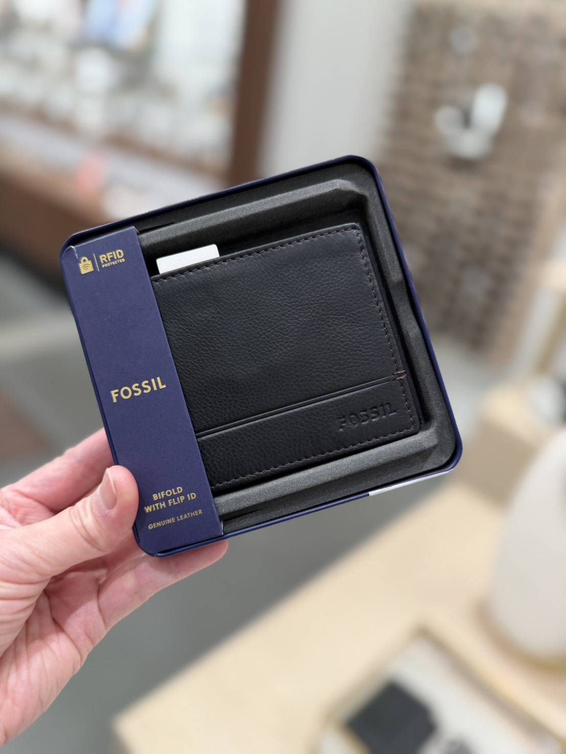 美國代購— Fossil 男士真皮皮夾禮盒 （已匯款訂金）