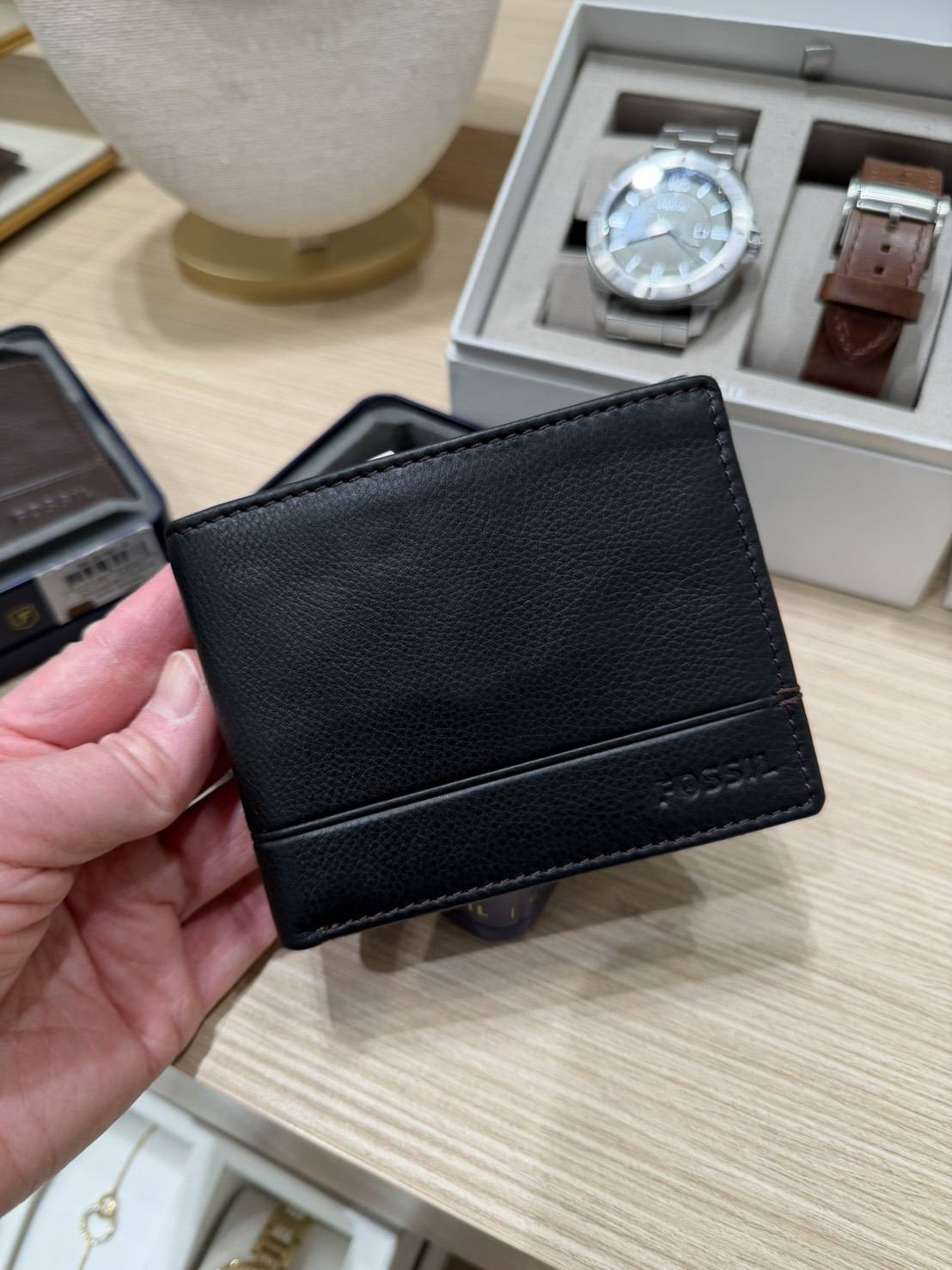 美國代購— Fossil 男士真皮皮夾禮盒 （已匯款訂金）