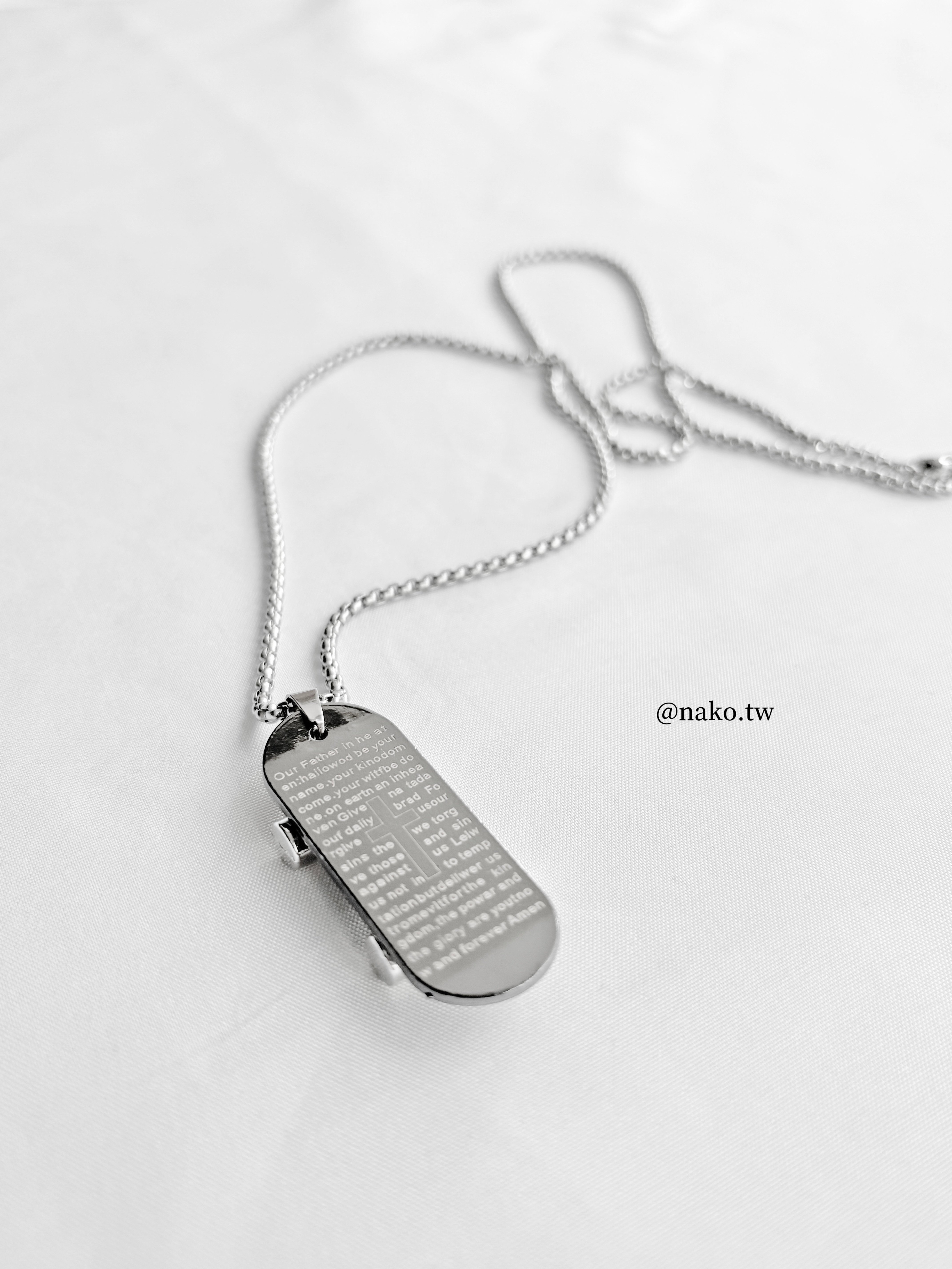 刻字滑板長項鍊