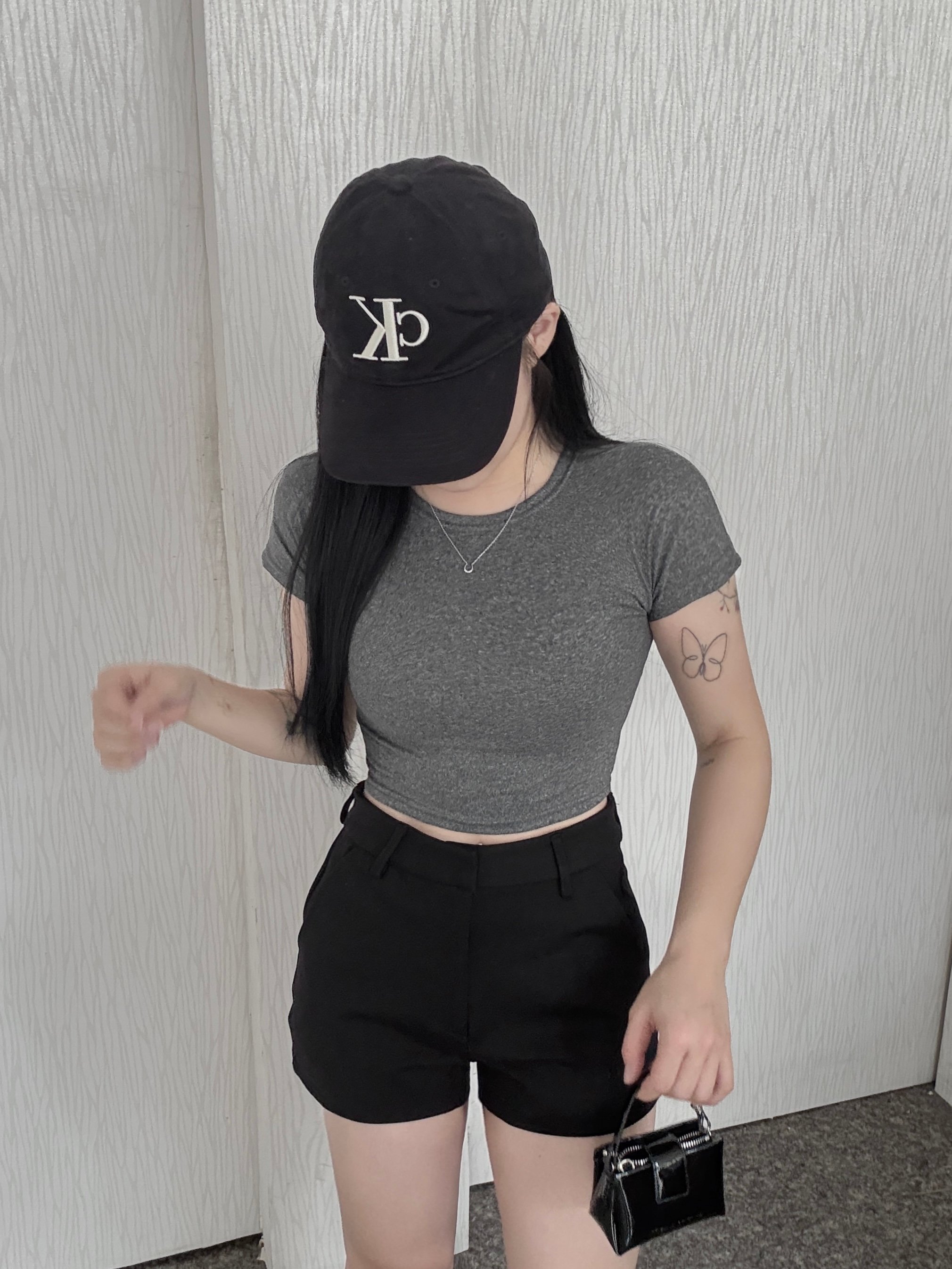 素面飛鼠短袖上衣