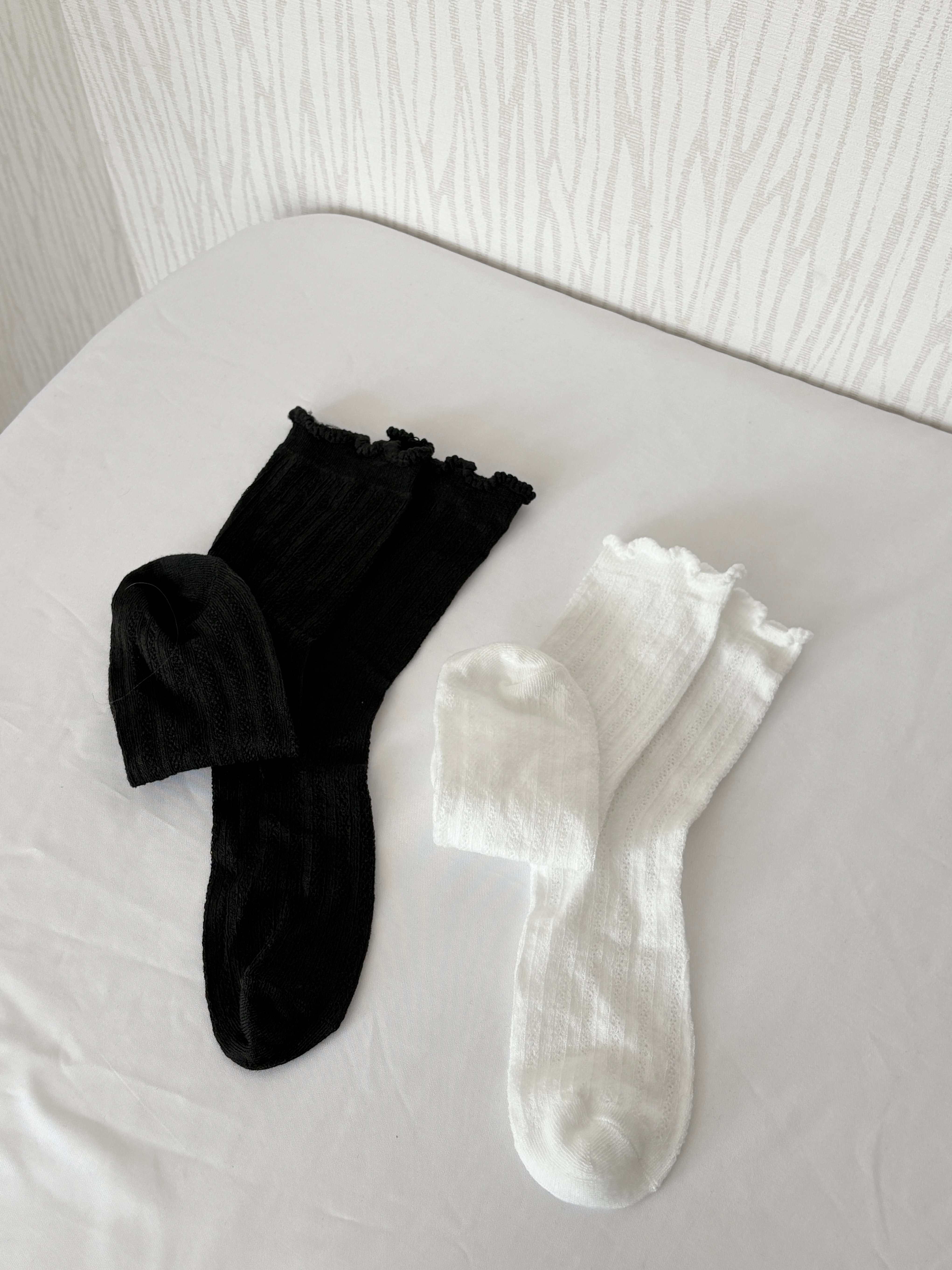 薄款蕾絲棉長襪