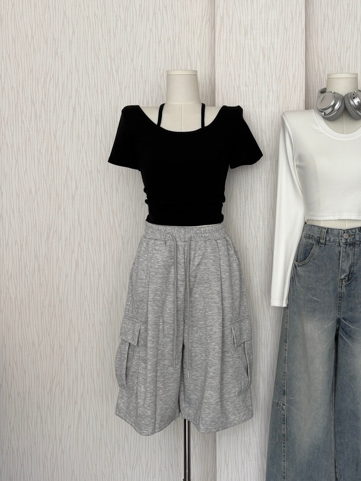 【限量現貨】正韓🇰🇷棉質工裝五分短褲