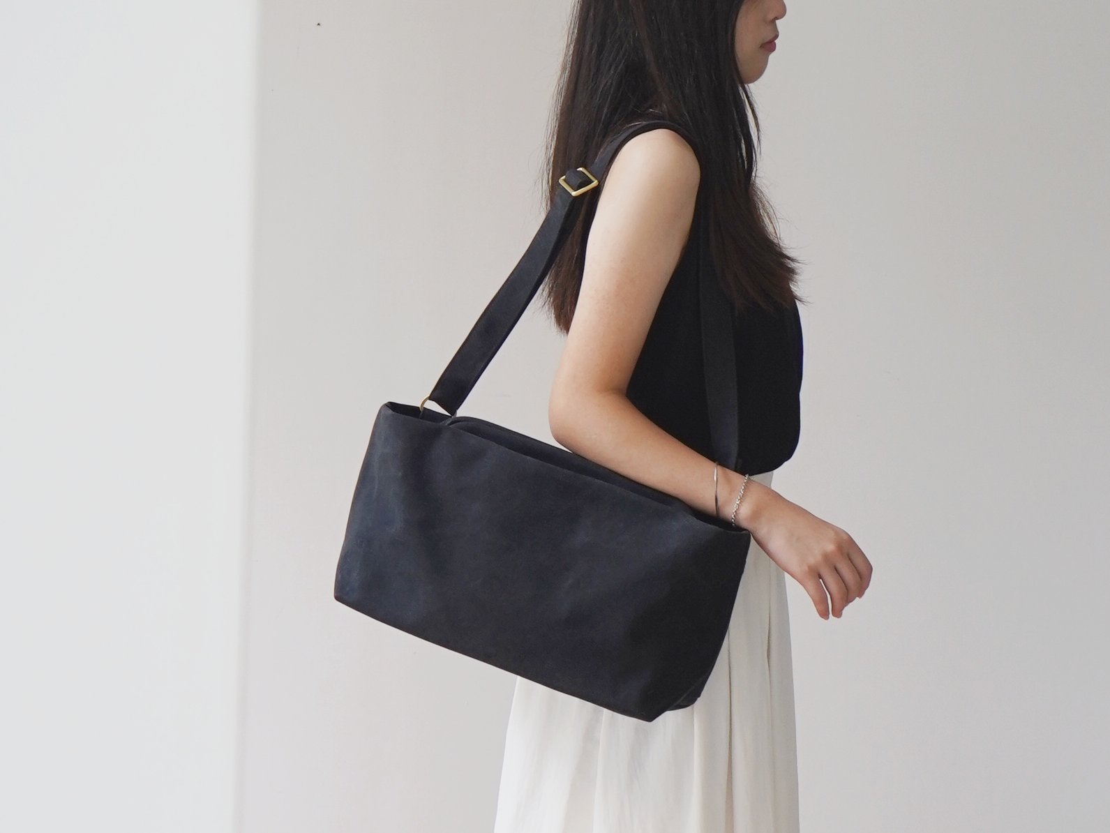 洗舊 soft 肩背包