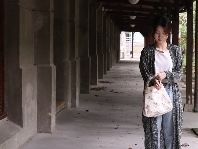 DIY材料包： 山香圓三層手提包