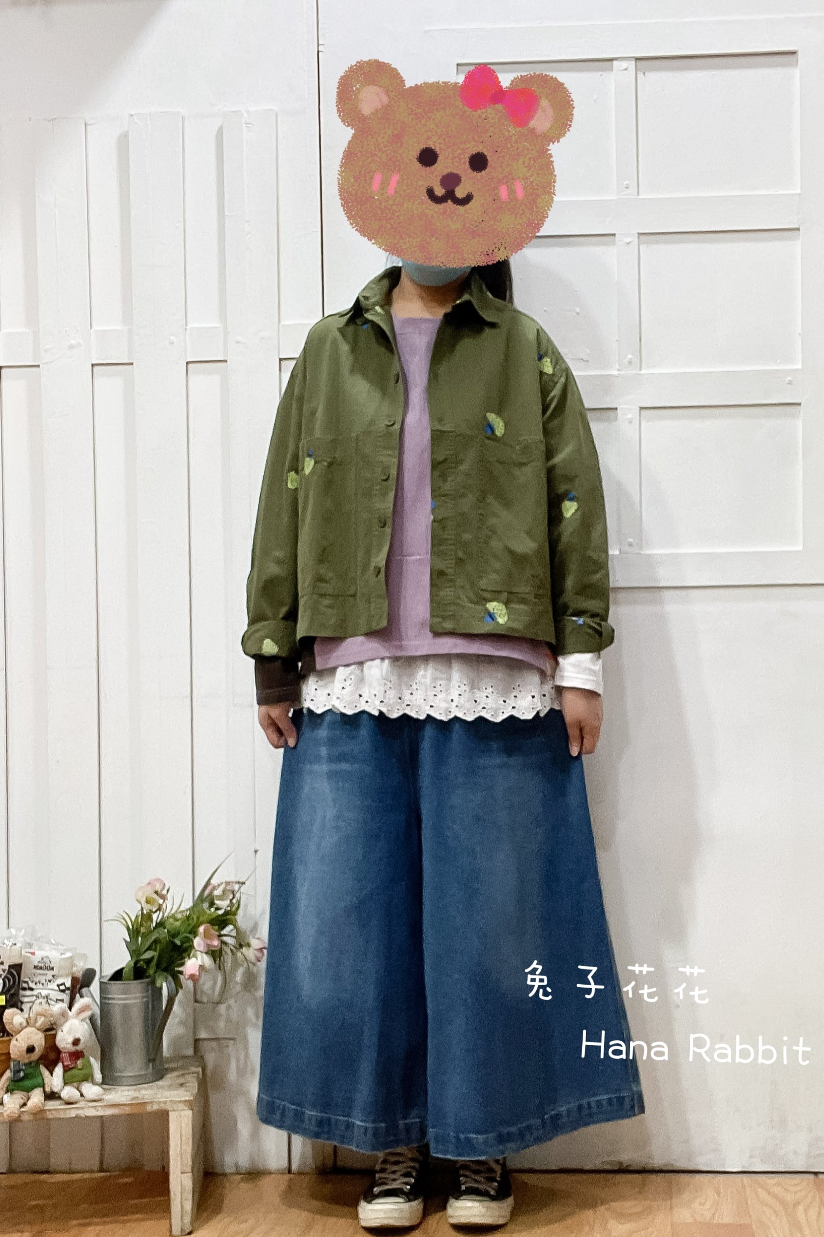 WE家刺繡花棉麻外套 21002