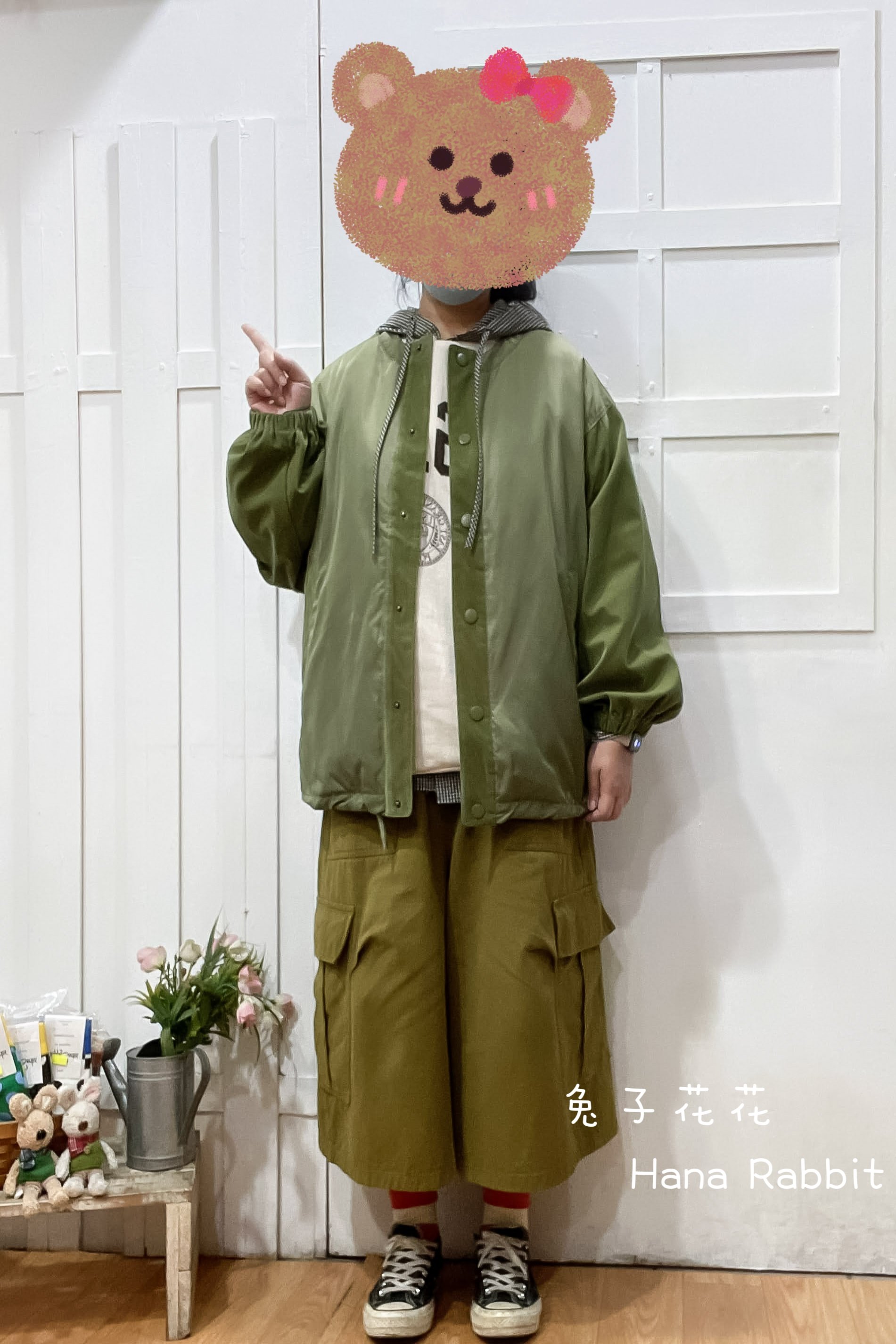 日系原單異布材質夾棉防風外套 19985