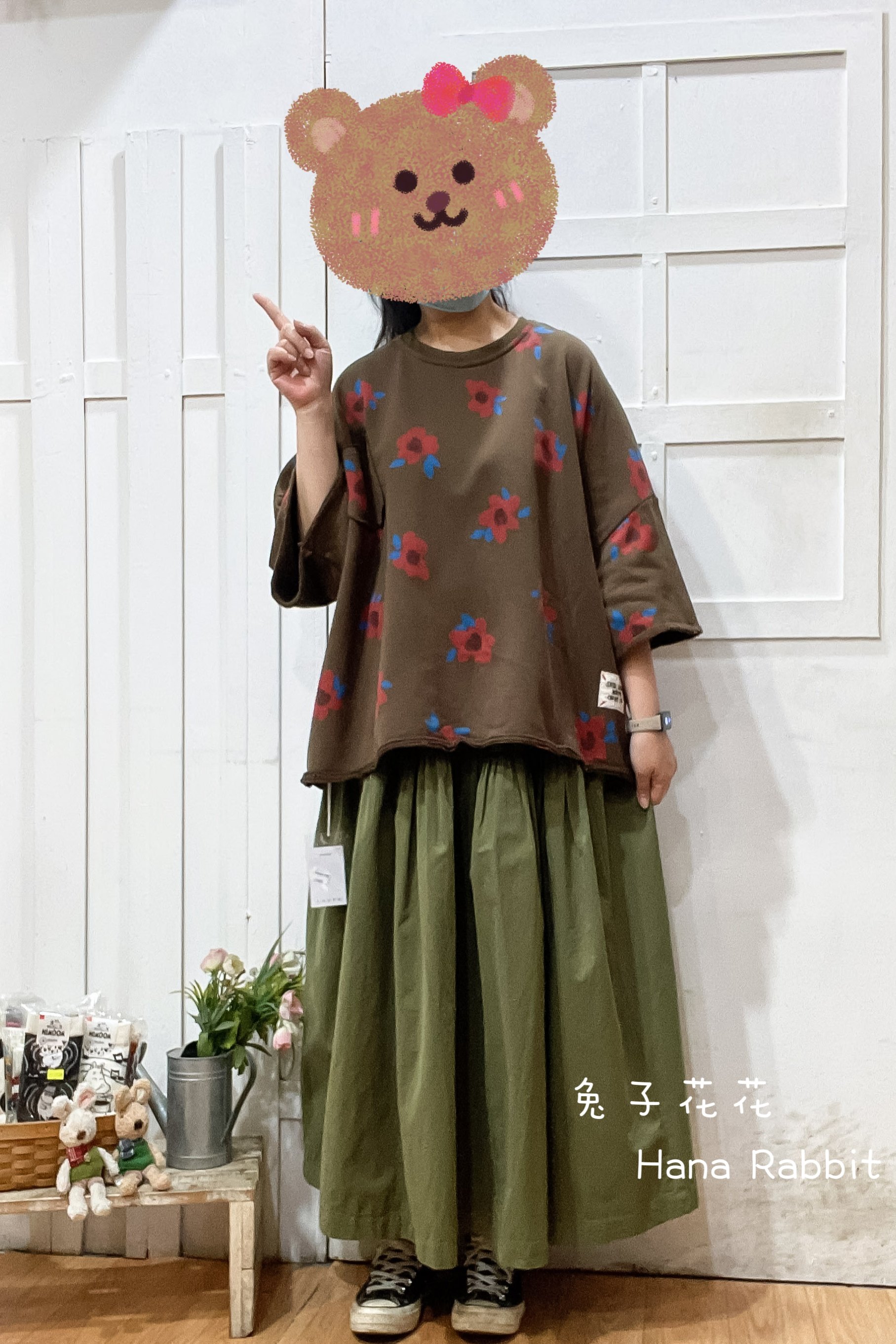 新色到❤❤WE家印花毛圈棉上衣(咖) 20910