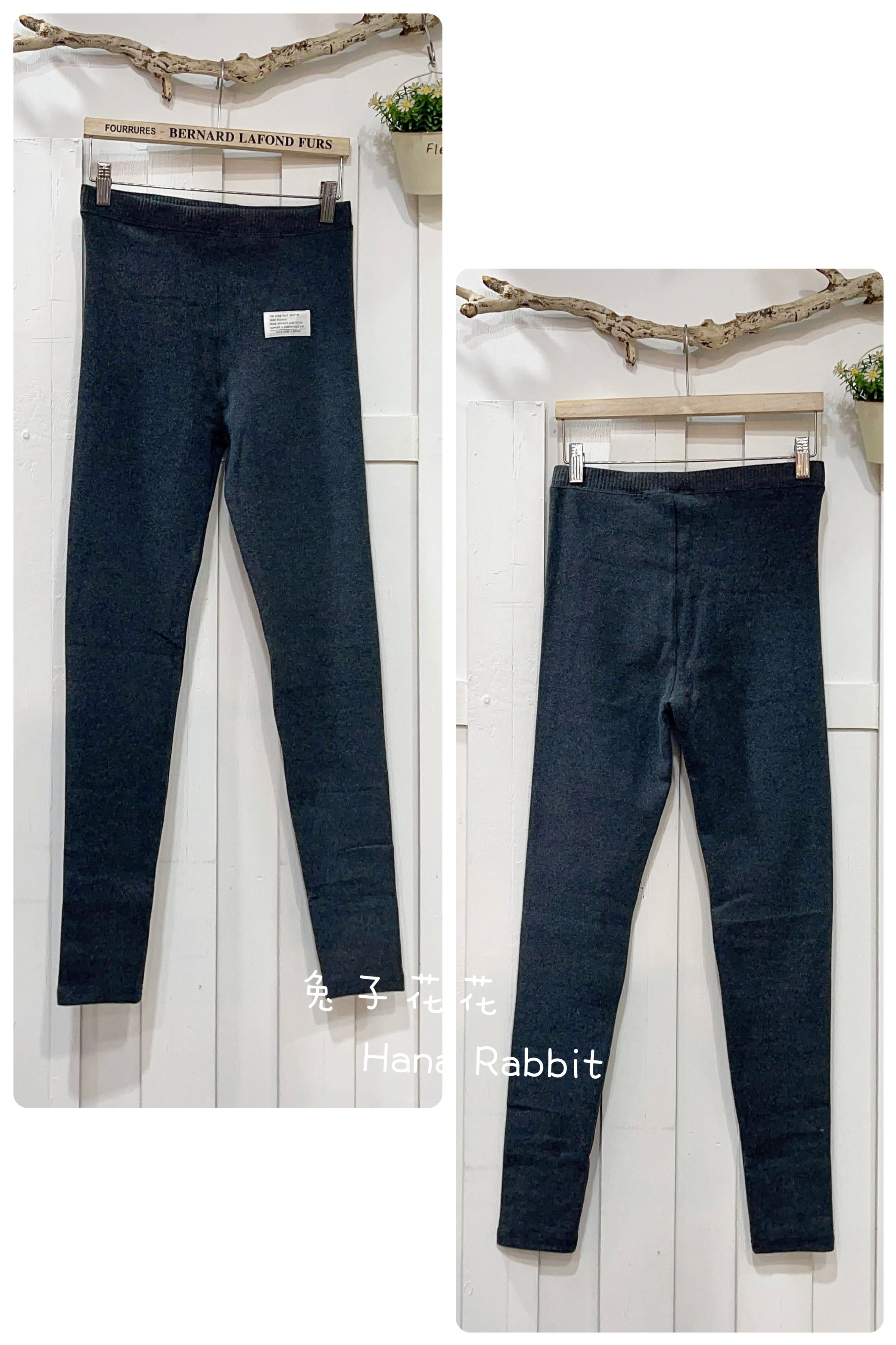 超彈力小布標厚棉內搭褲(深灰) 31010