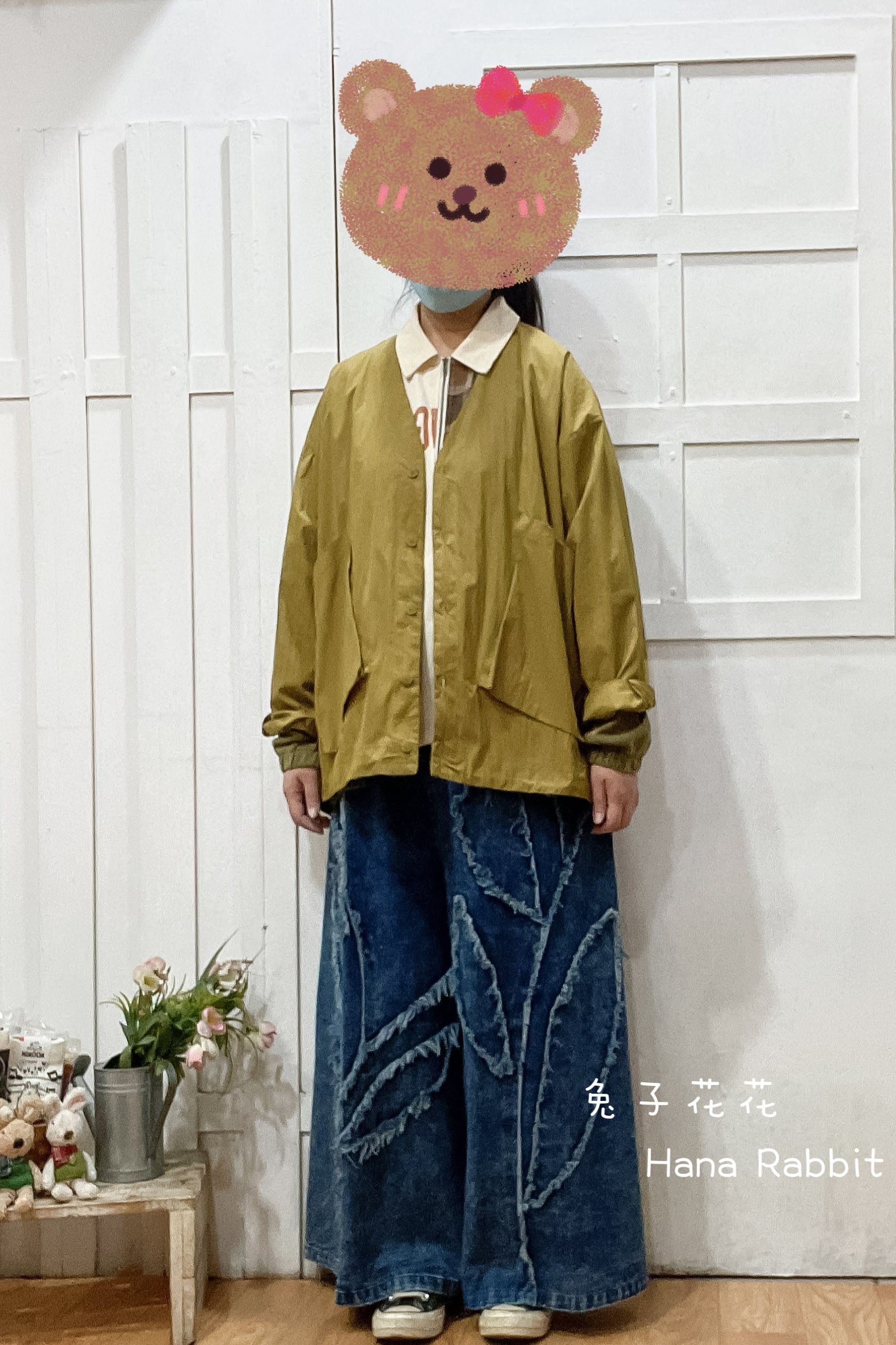 新色到❤❤WE家大口袋V領縮腰外套 14398