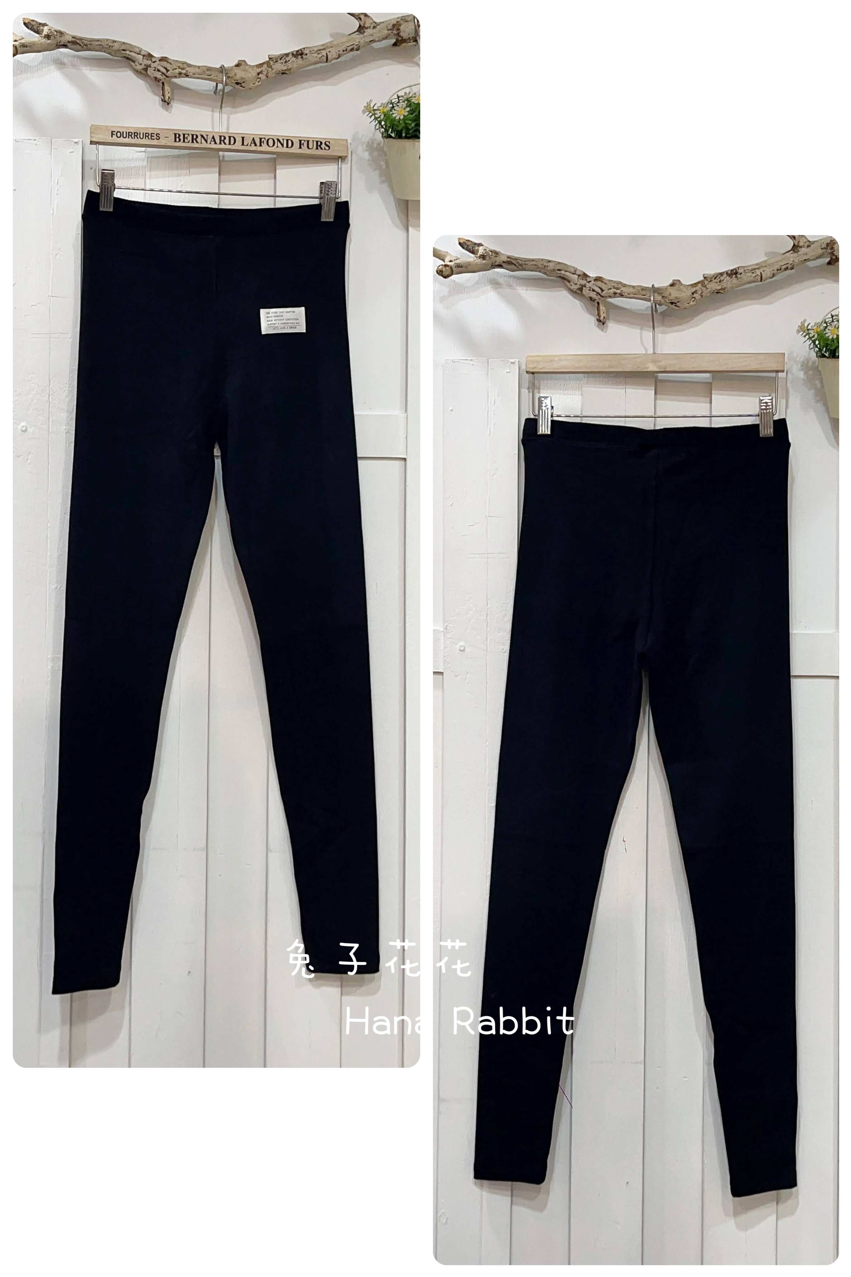 超彈力小布標厚棉內搭褲(黑) 31010