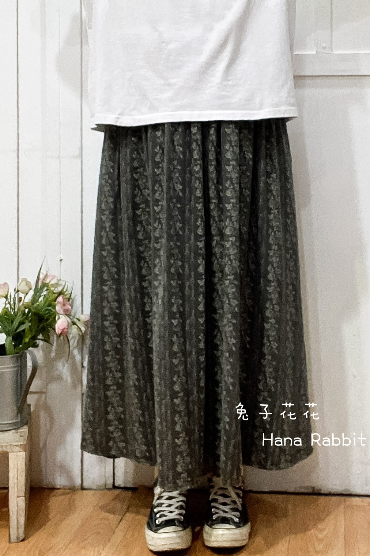 森系滿版印花造型裙 31017