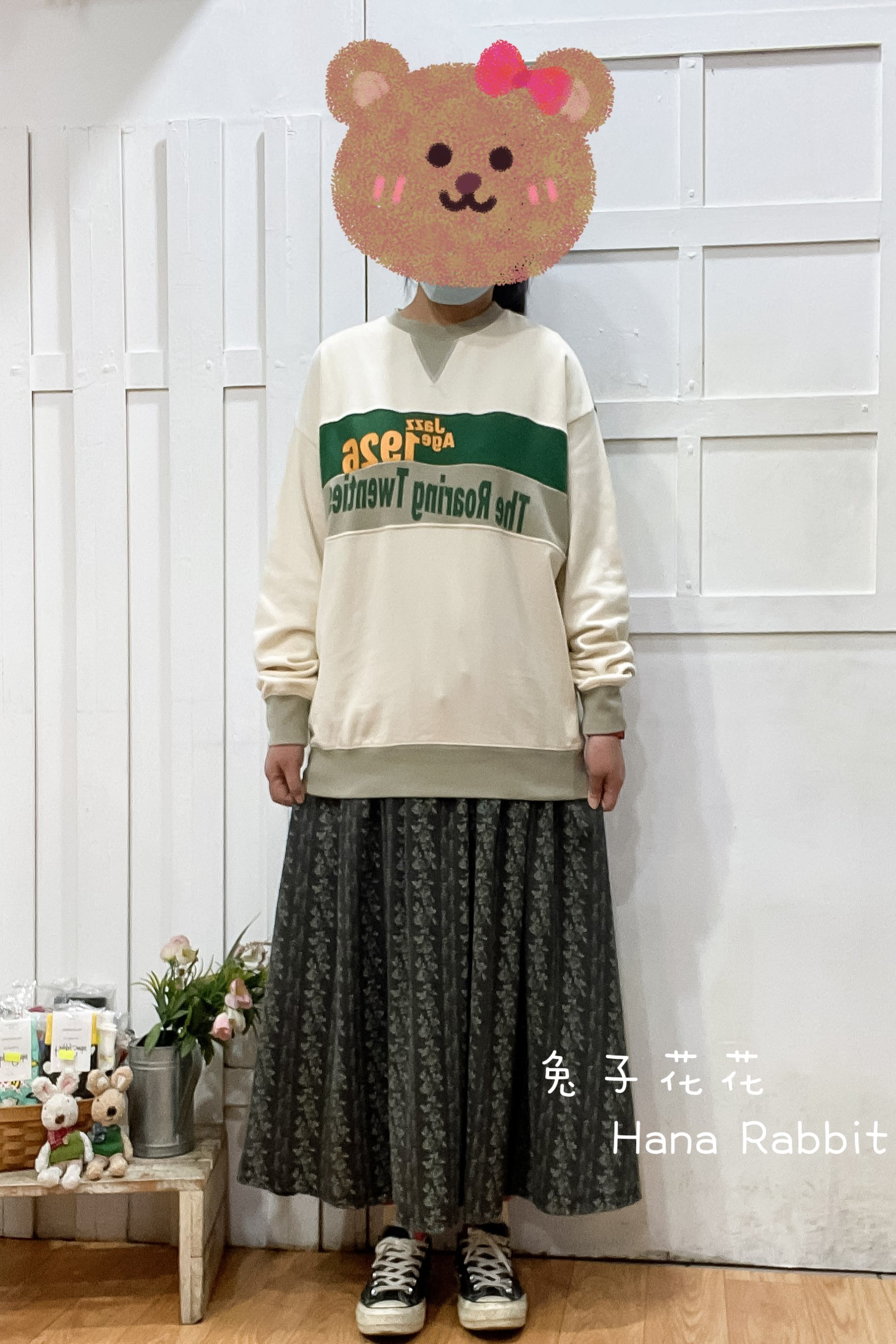 日系原單字母印花毛圈棉大學T 16894