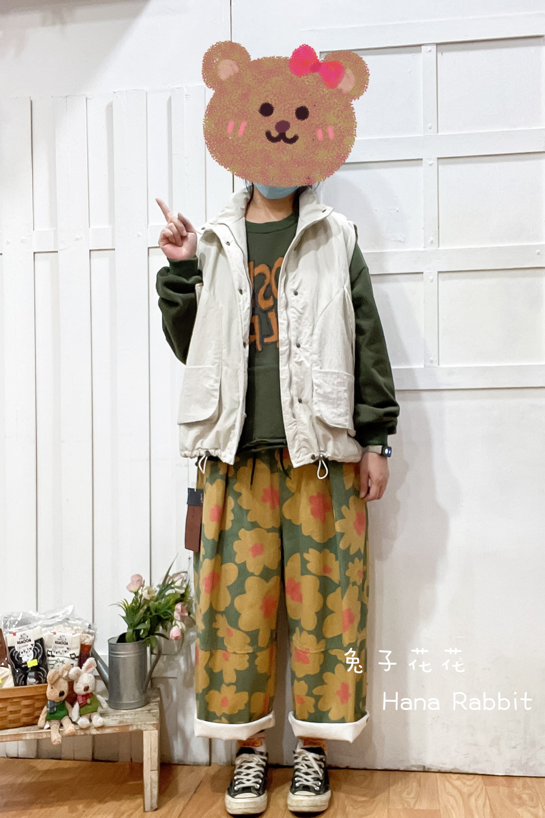 WE家休閒可縮腰夾棉背心 14750