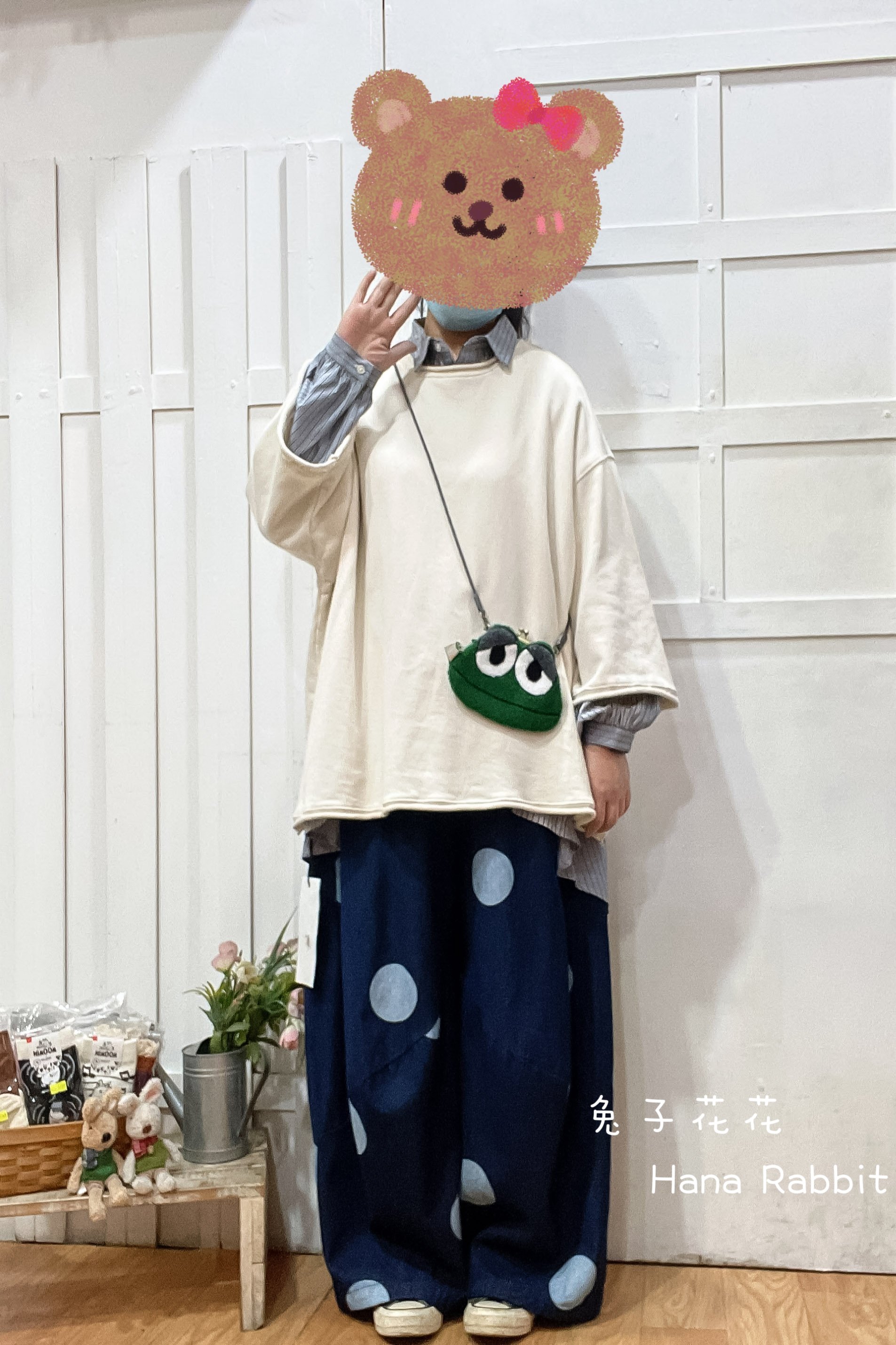 日系簡約毛圈棉寛鬆中長上衣 31027