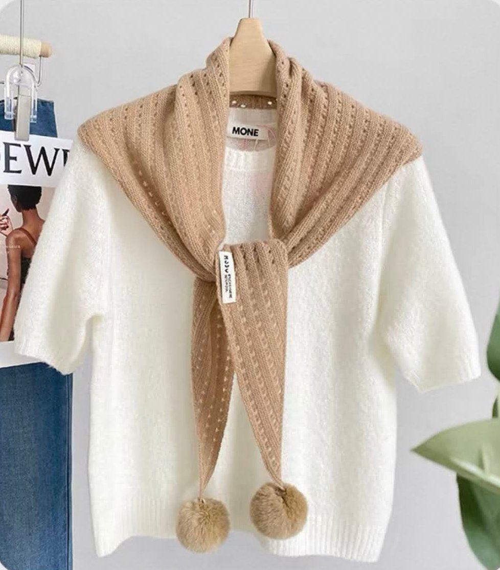 球球三角巾/球可拆(駝) 13260