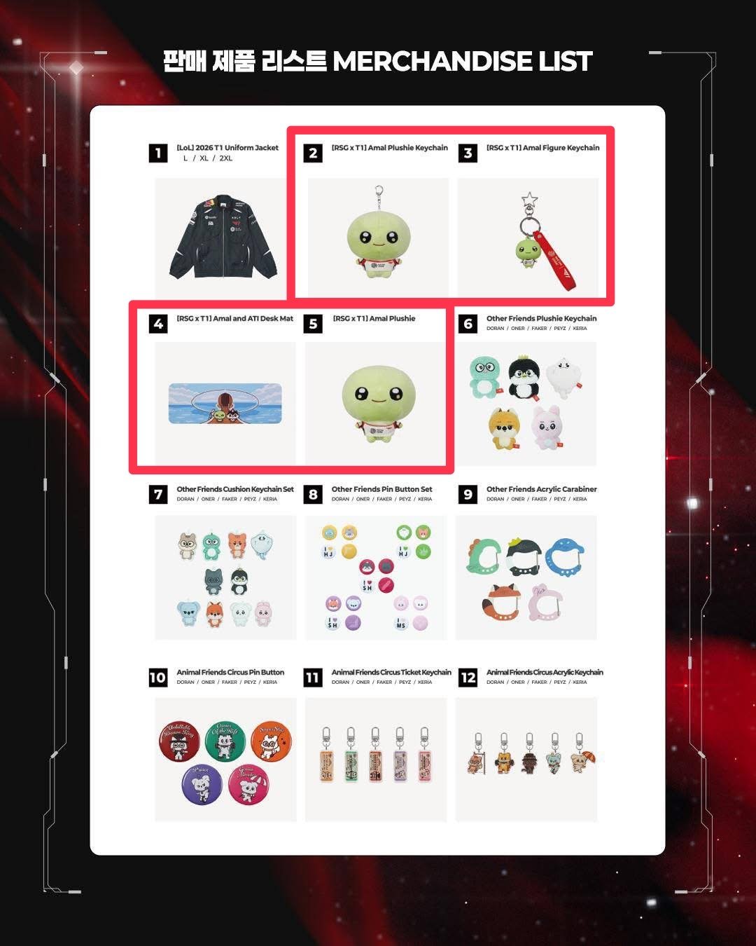 「2026 T1 Home Ground 限定」RSG x T1 系列商品（第二批/最終金額）