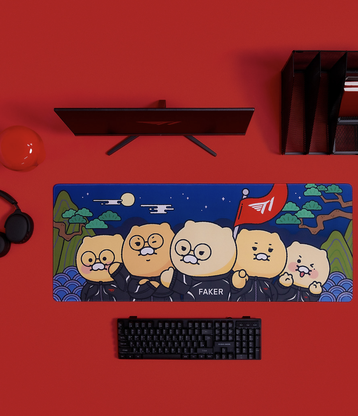 T1 X KAKAO FRIENDS 滑鼠桌墊