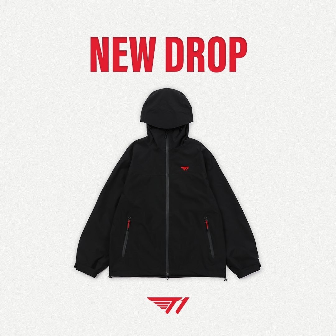 T1 黑色風衣外套