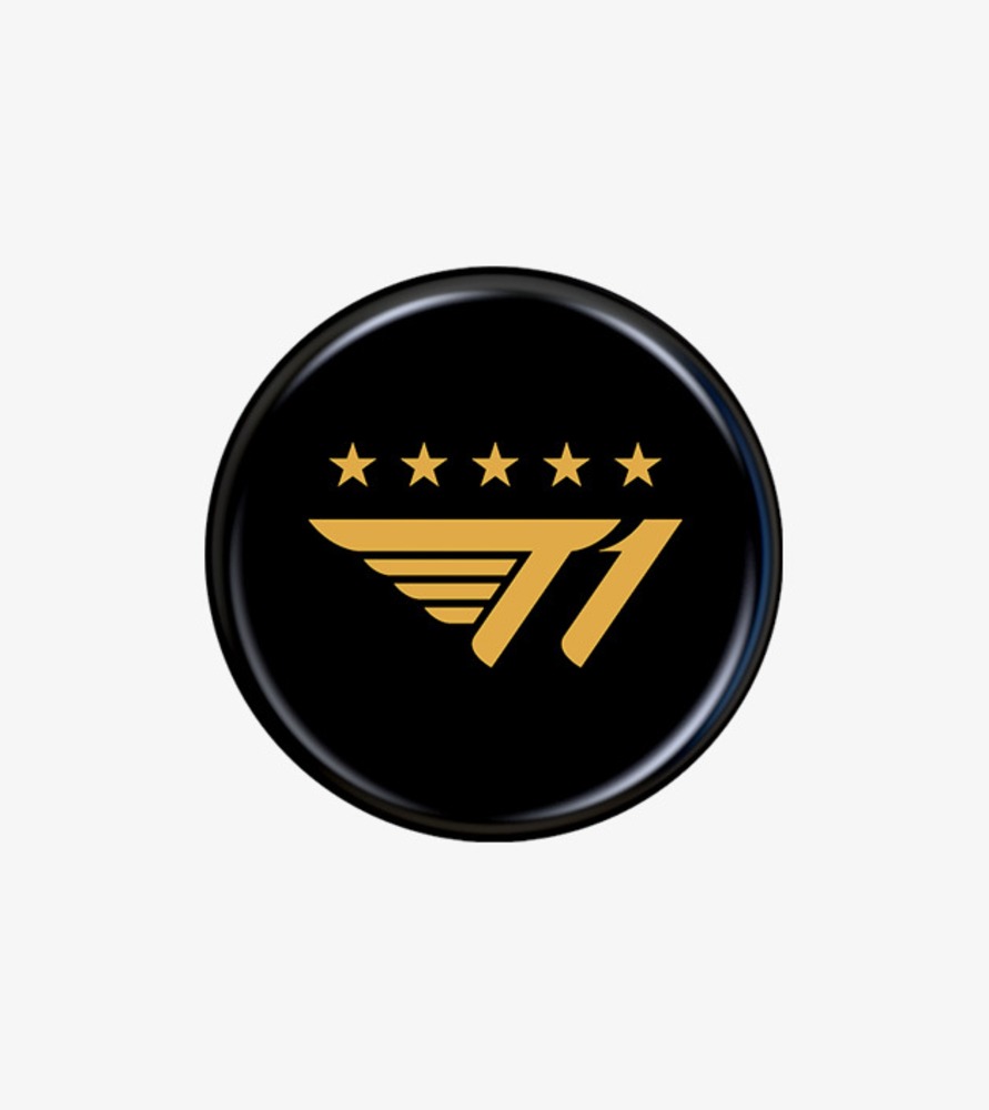 T1 Logo Pin Button - V5 Champions Edition 徽章