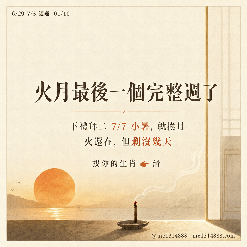 2026-0629-0705-12生肖週運勢
