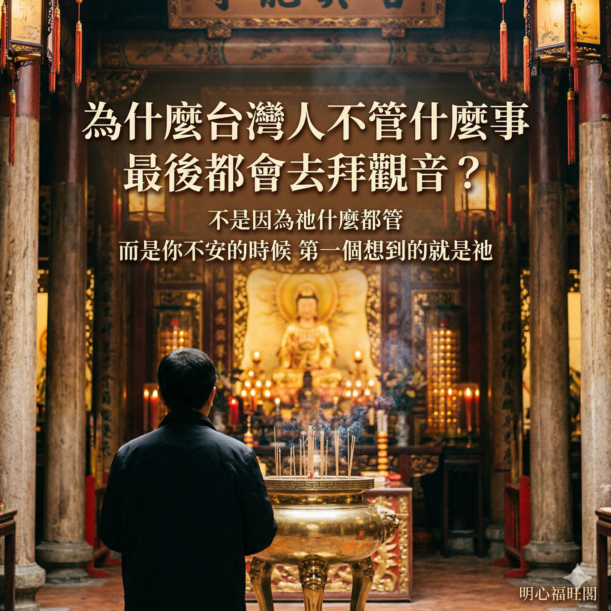 為什麼台灣人不管什麼事，最後都會去拜觀音？