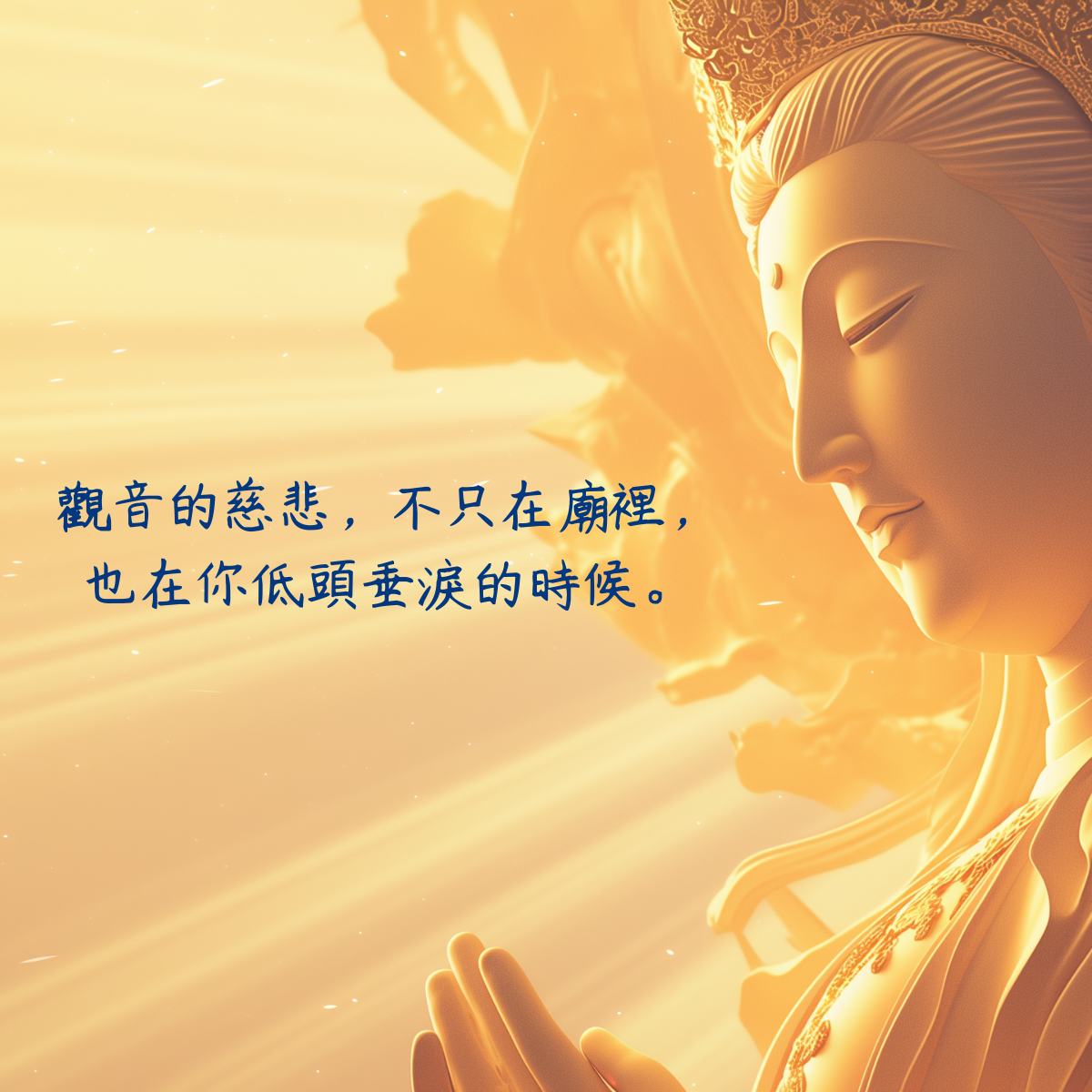 觀世音菩薩的千面慈悲：你心累時，她就在你身邊