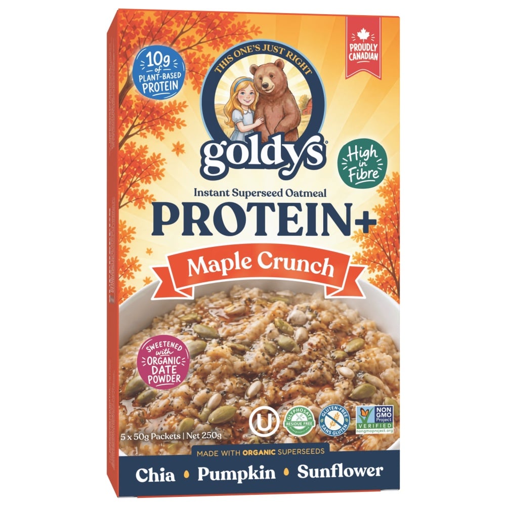 加拿大代購｜Goldy's 即食燕麥 楓糖／肉桂／原味 高蛋白高纖 草莓 4款｜Maple Treats