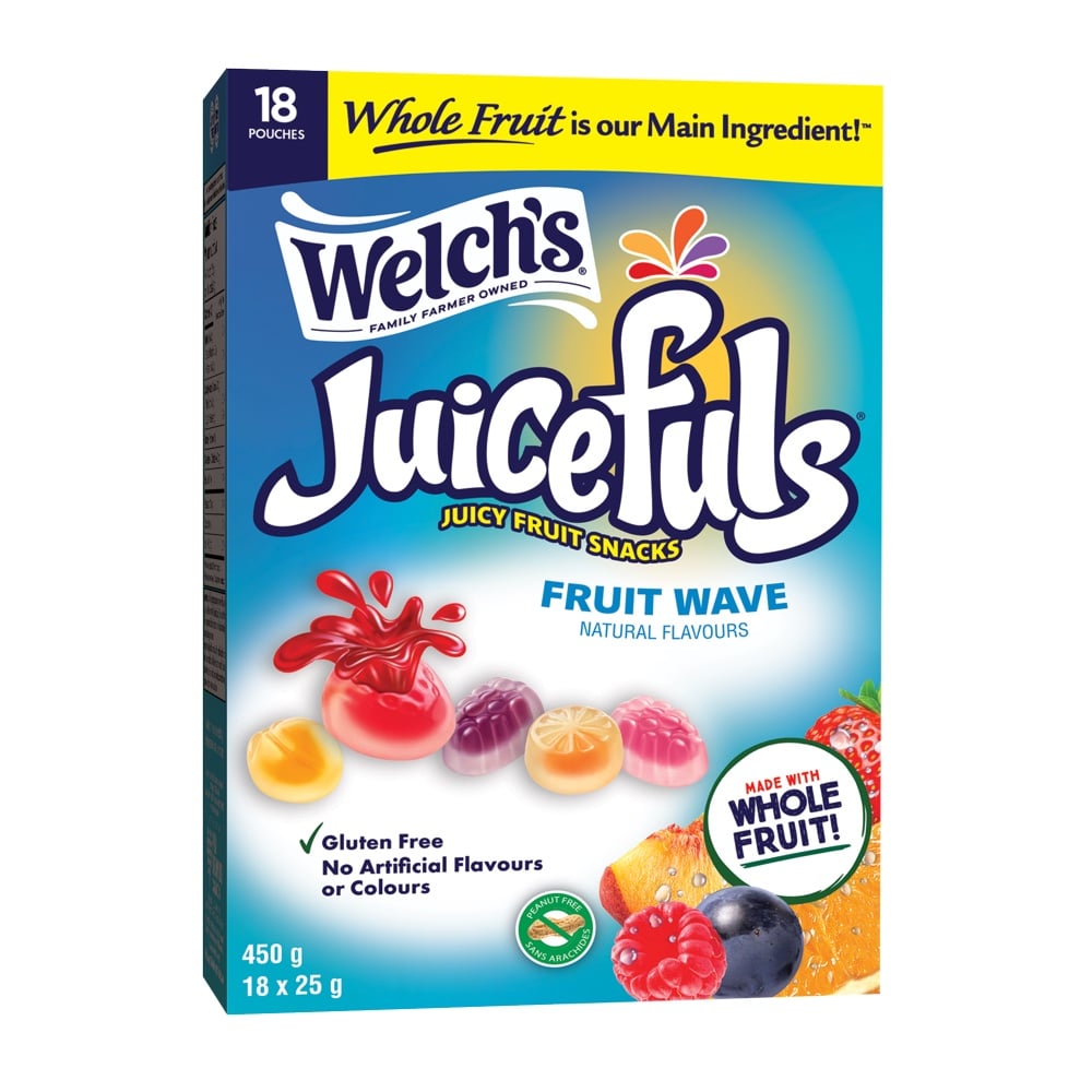 加拿大代購｜Welch's 水果軟糖 Fruit Wave 18小包｜Maple Treats