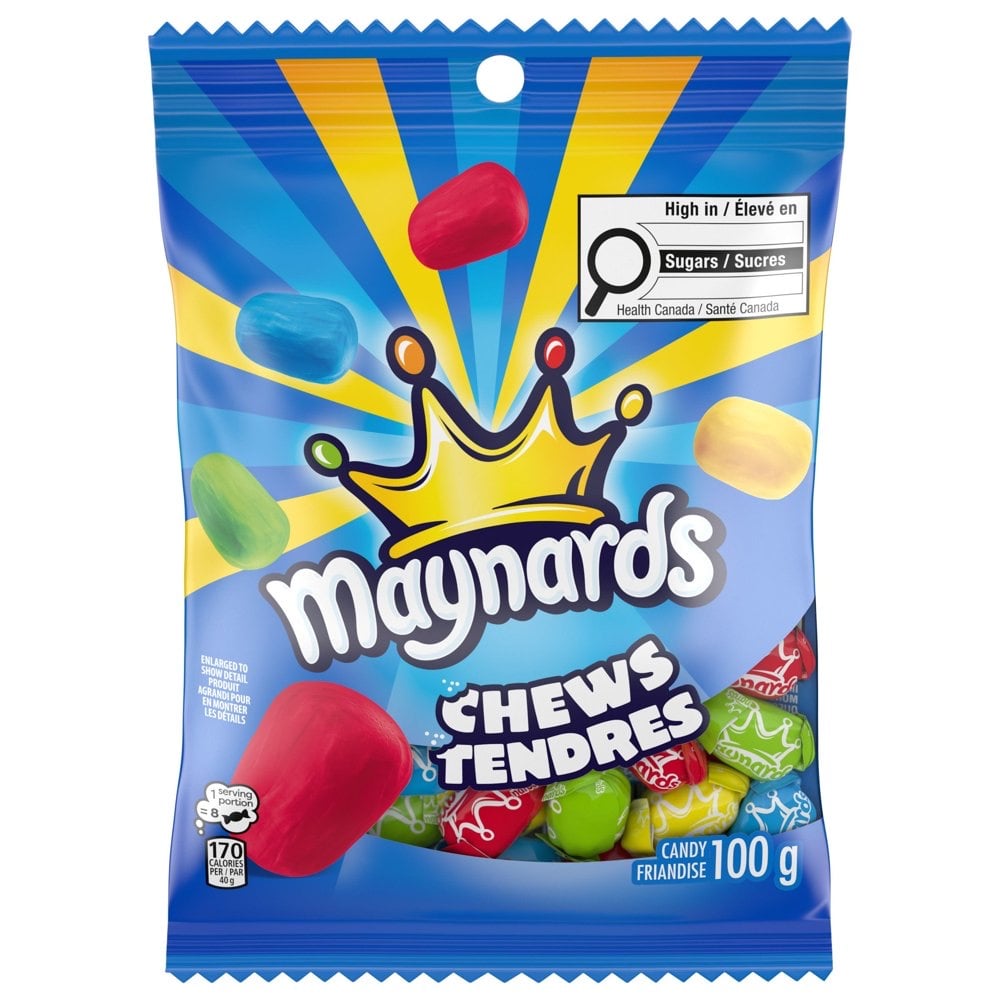 加拿大代購｜Maynards 加拿大國民軟糖 Chews 軟嚼糖／Fuzzy Peach Blends 3款｜Maple Treats