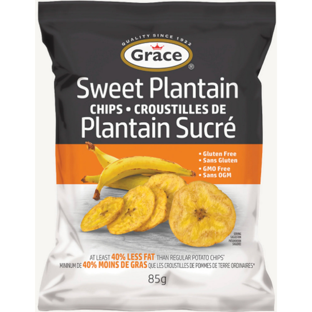 加拿大代購｜Grace 甜味香蕉脆片 Plantain Chips 85g｜Maple Treats