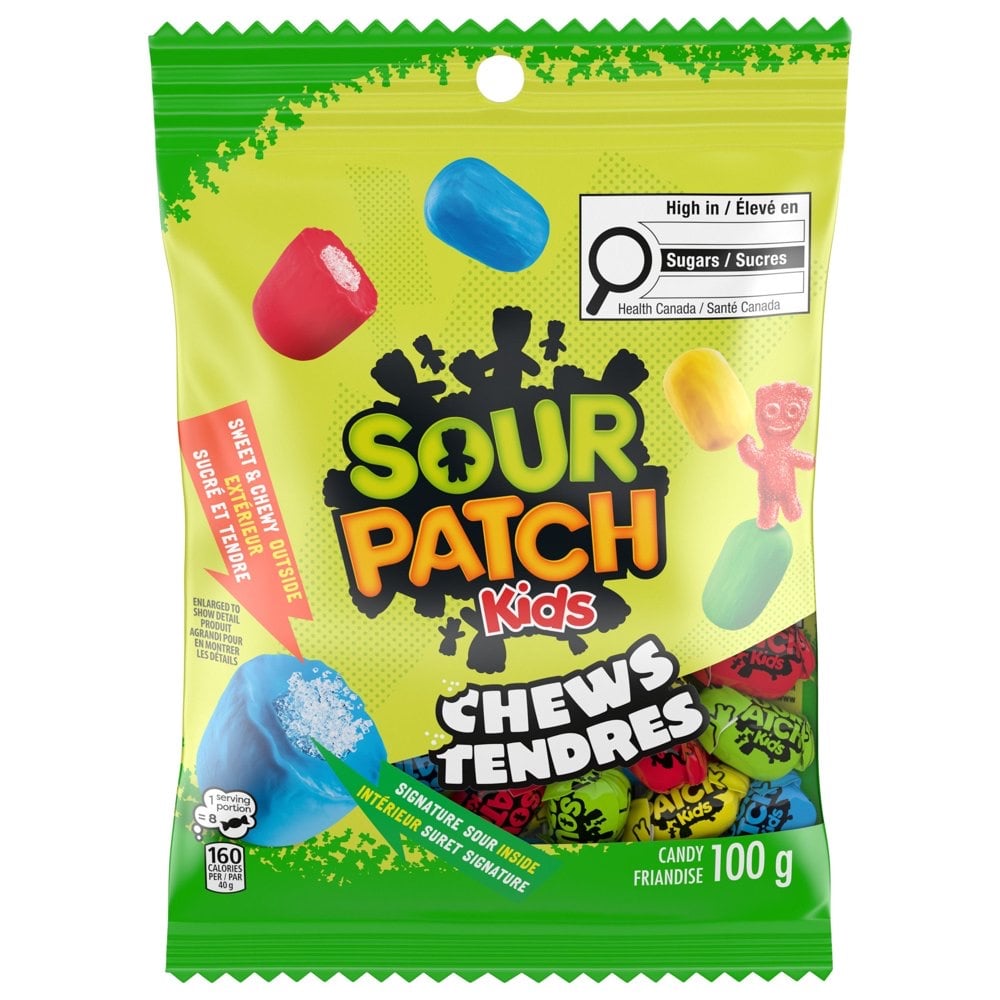 加拿大代購｜Sour Patch Kids 酸屁孩 Chews 軟嚼糖 100g／230g｜Maple Treats