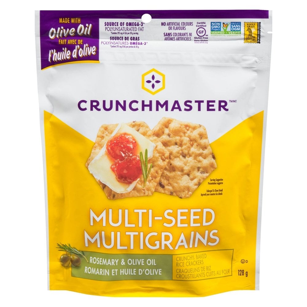 加拿大代購｜Crunchmaster 多種籽脆餅 迷迭香橄欖油 無麩質｜Maple Treats