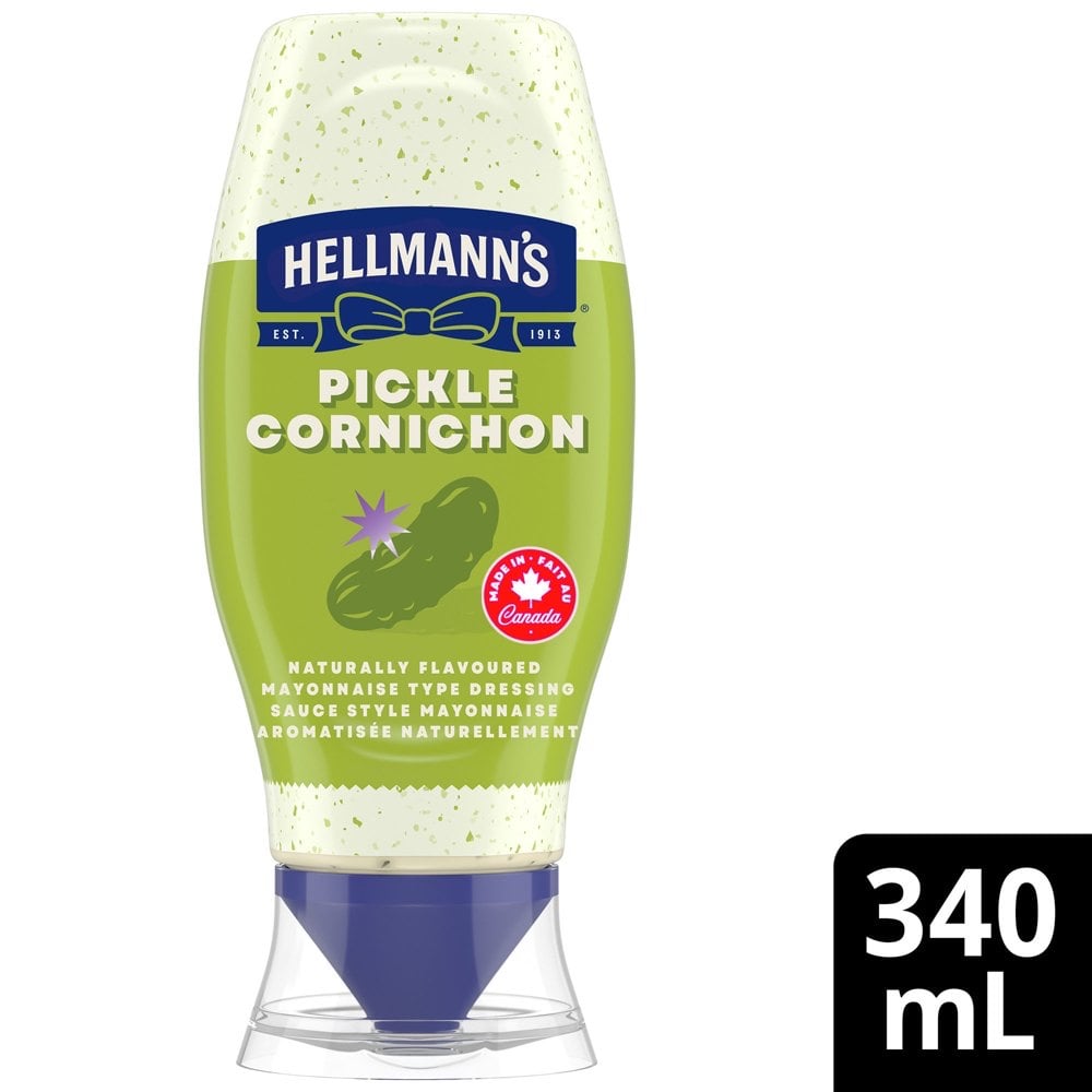 加拿大代購｜Hellmann's 康寶美乃滋 新品 酸黃瓜口味 340ml／Light 半脂 1.42L 2款｜Maple Treats