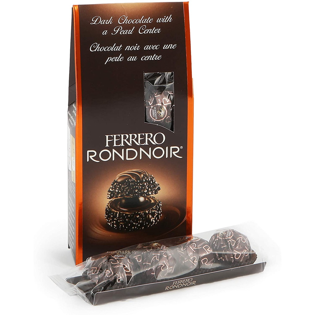 加拿大代購｜Ferrero Rondnoir 黑金莎黑巧克力 8顆 80g｜Maple Treats