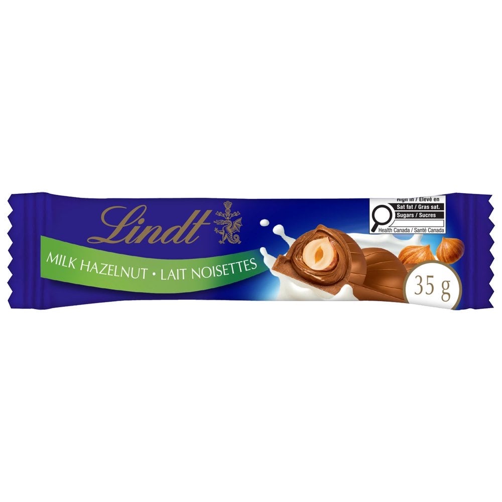 加拿大代購｜Lindt Swiss Classic 整顆榛果牛奶巧克力棒 35g｜Maple Treats