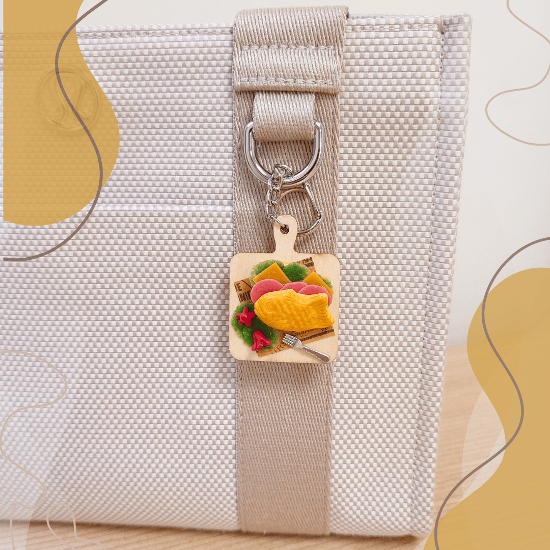 親手製作逼真的鯛魚燒吊飾