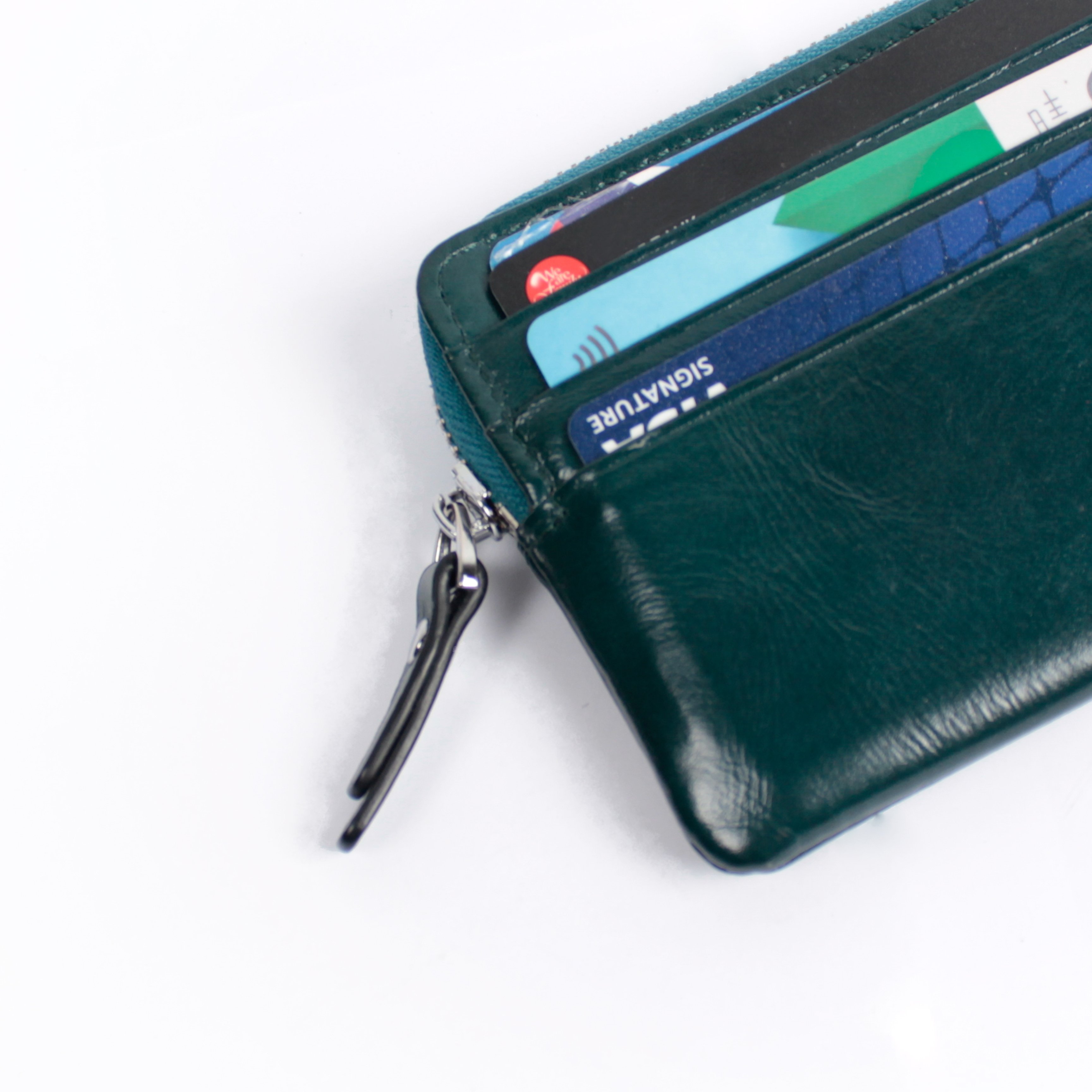 超順手真皮卡夾零錢包(5色)