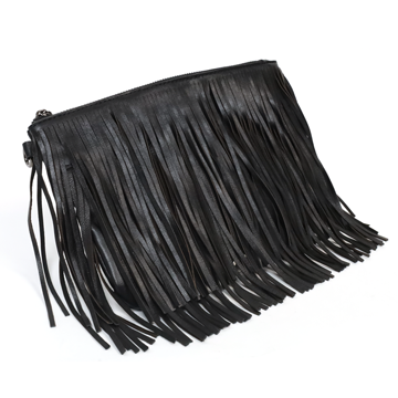 夜幕降臨真皮流蘇包