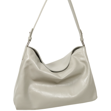 VegTa牛皮空氣雕塑軟包-泥灰