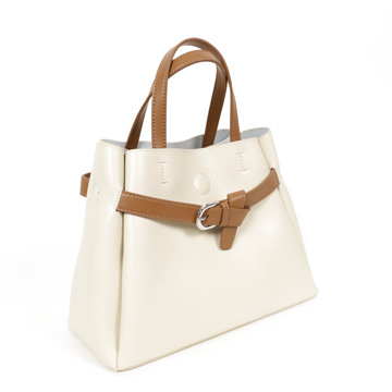 焦糖腰帶真皮提/肩包