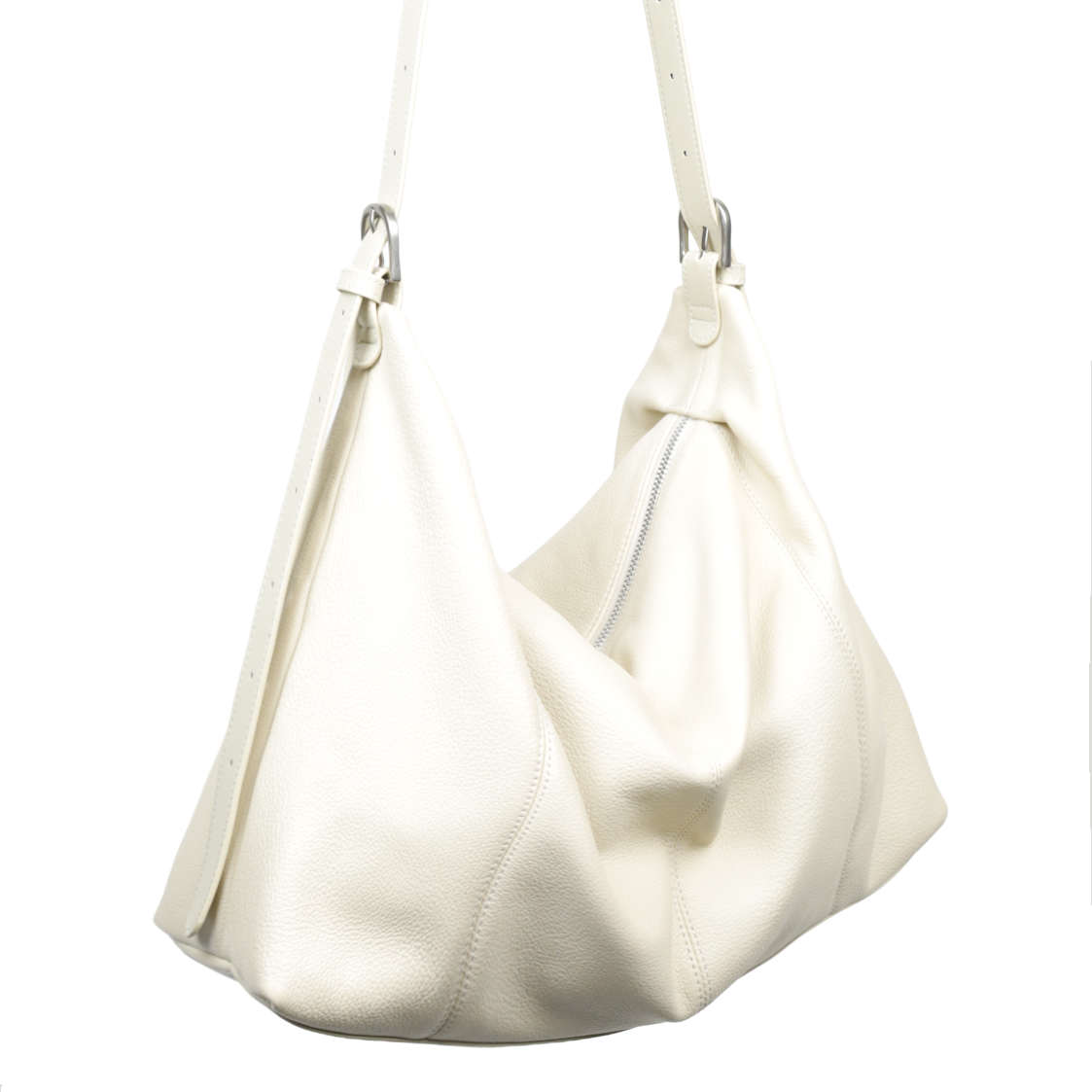 Étoffe｜伊朵芙真皮柔雲肩包-白色