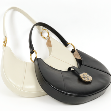 Náutica舵手真皮彎月多用包-雙色