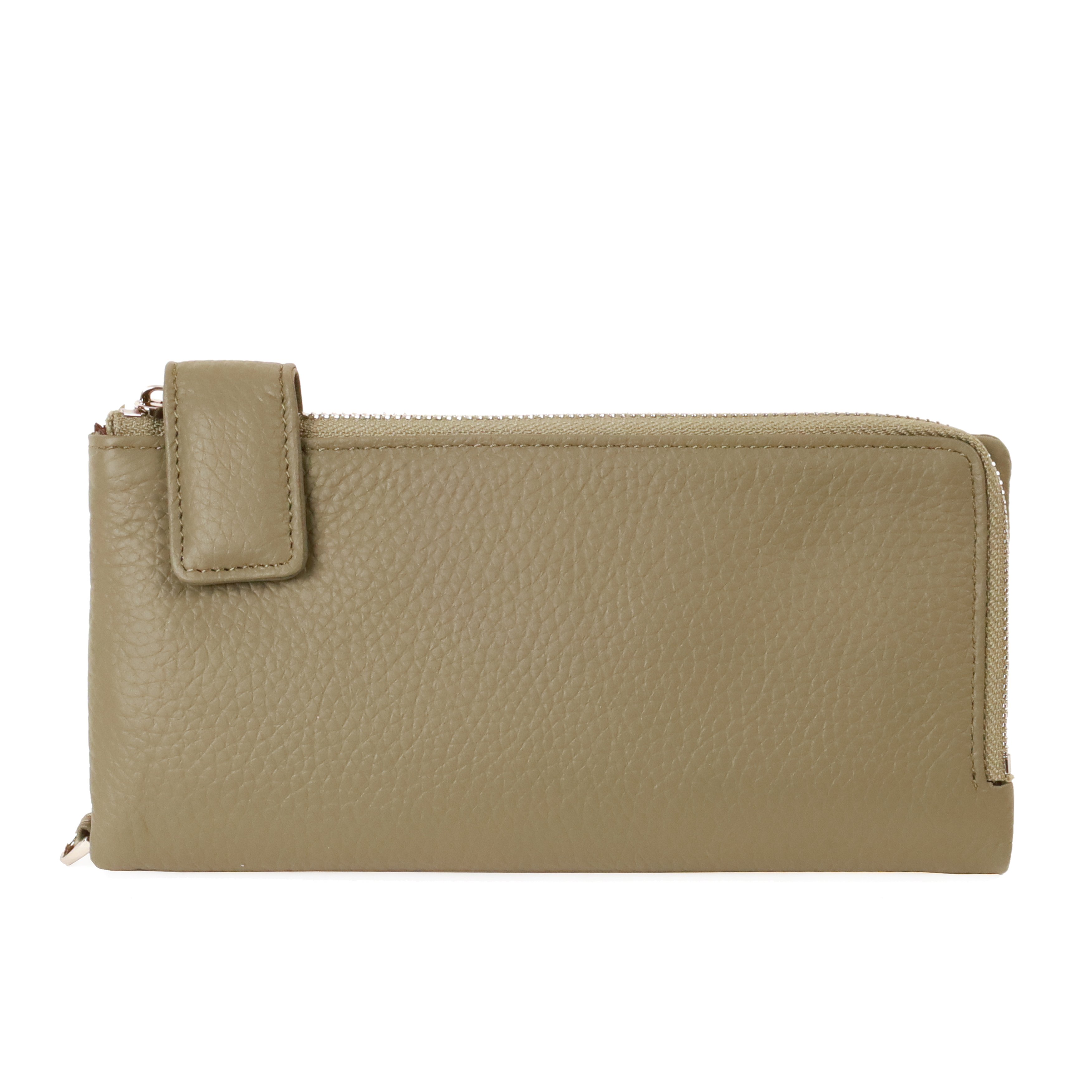 防盜拉鍊真皮長夾(多色)