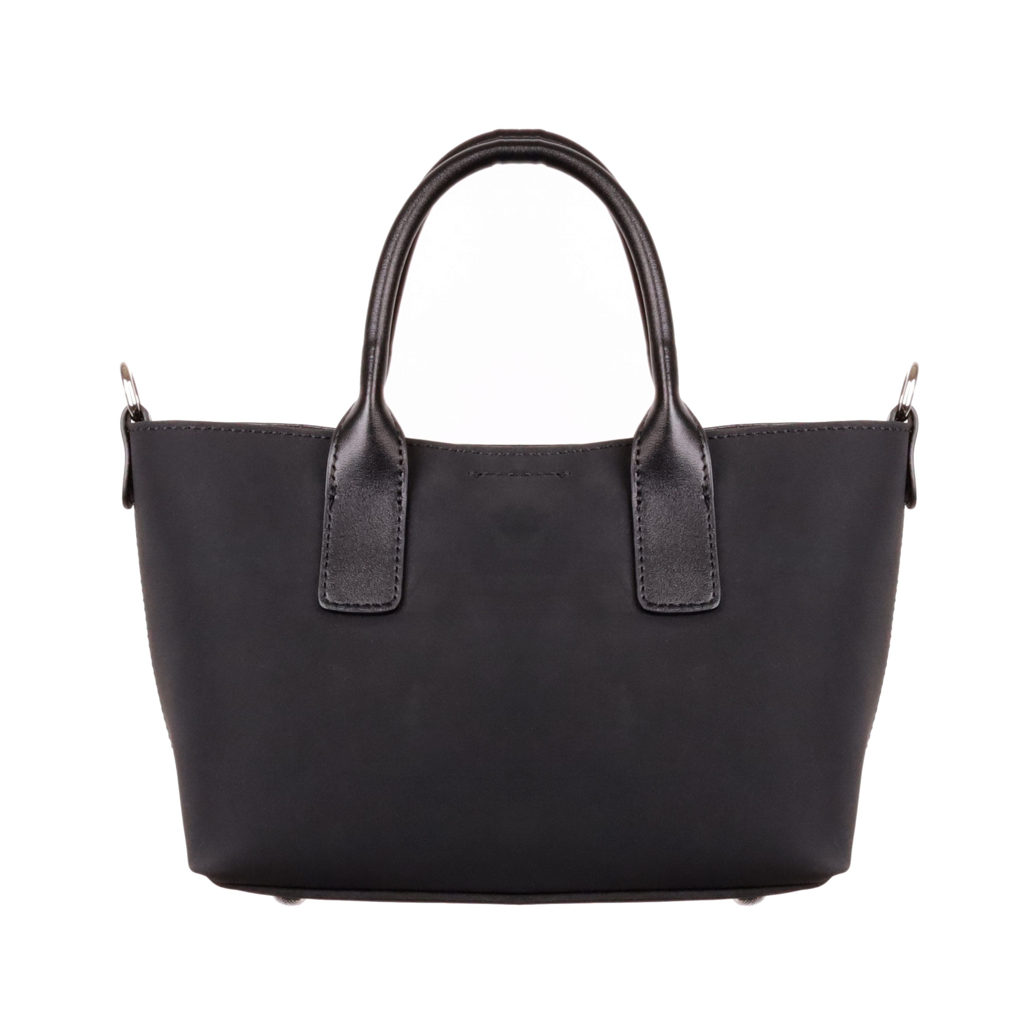 真皮複材雅致肩/提包(雙色)